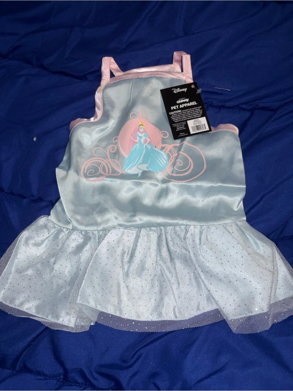 (S) Disney Cinderella Satin Dog & Cat Dress